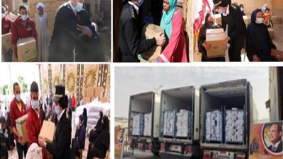 الداخلية توجه قافلة إنسانية لتوزيع مساعدات عينية على القرى المتضررة بأسوان