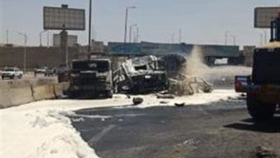 الحماية المدنية تقوم بعمليات تبريد لموقع حريق دائرى المعادى