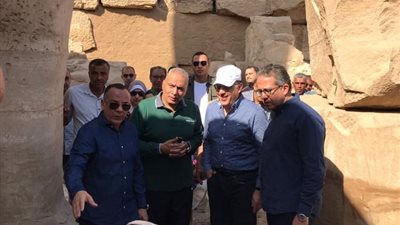 رئيس الوزراء ووزير السياحة يتفقدان معابد الكرنك