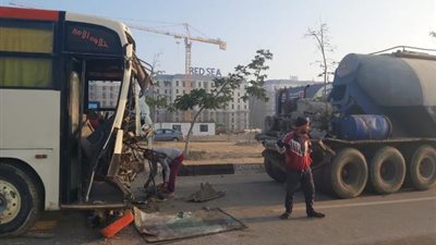 إصابة 45 شخصا فى حادث تصادم بالعلمين