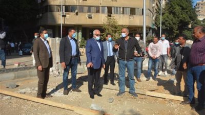 بالصور.. محافظ الجيزة يوضح أعمال تطوير ميدان المساحه وشارع مراد