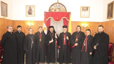 صور.. كواليس زيارة بطريرك السريان الكاثوليك الأنطاكي للكنيسة الكاثوليكية بمصر