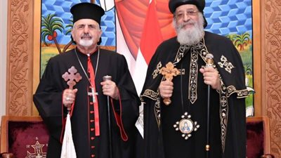 صور.. كيف استقبل البابا بطريرك السريان الكاثوليك؟