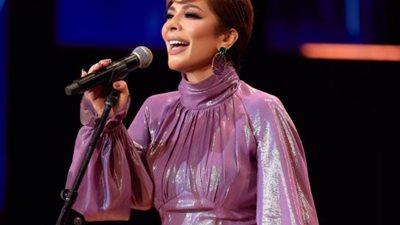 أصالة برفقة أبنائها فى حفلها الأخير: إشعاع حب وفرح