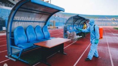 إجرائات وقائية قبل مباراة بيراميدز وطنطا