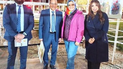 كلية الفنون التطبيقية بجامعة بدر تشارك بـ14 عملاً فنياً فى معرض ألبانيا ..صور