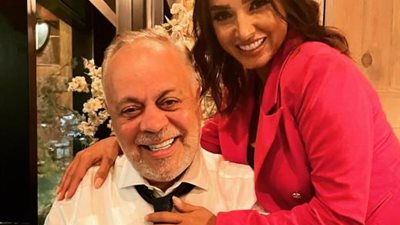 روجينا تعبر عن حبها لزوجها أشرف زكى وتعلق: يا عمرى