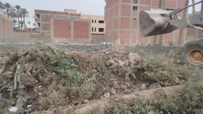 شاهد .. إزالة حالات تعدى على المصارف بالجيزة