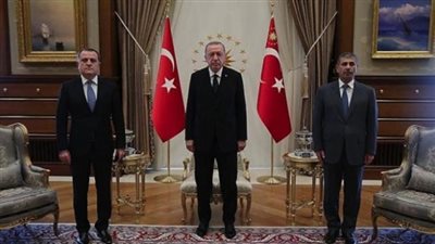 عاجل..كواليس اجتماع أردوغان بوزراء الخارجية والدفاع الأذريين