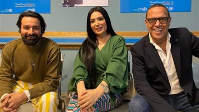 عبير صبرى تروج لمسلسلها الجديد ”أنا وهى” مع أشرف عبد الباقى