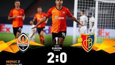 شاختار يتقدم على بازل بهدفين في الشوط الأول باليورباليج