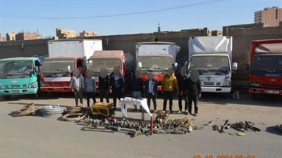 الأجهزة الأمنية تضبط أخطر عصابة بالقليوبية لسرقة المواد البترولية