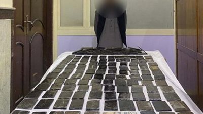 بالصورة .. ضبط 150 طربة حشيش بحوزة أحد العناصر الإجرامية بالإسكندرية