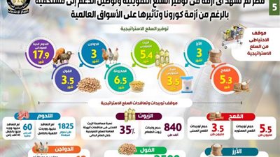 بالأرقام والأنفوجراف .. حصاد إنجازات وزارة التموين والتجارة الداخلية لعام 2021