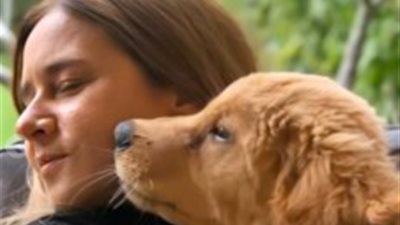 نيللي كريم تتألق بصحبة كلبها عبر ”تويتر”