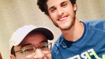 قمر الأهلي أحمد الشيخ برفقة حسام داغر من كواليس ”صباحية مباركة”