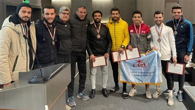 الجامعة المصرية الروسية  تحصل على المركز الـ3 فى بطولة الجامعات الخاصة .. بالصور