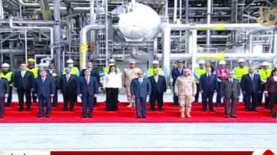 السيسى يفتتح مصنع اليوريا ونترات الأمونيا بمنطقة كيما بأسوان