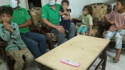 بالصور...”أطفال بلامأوي” ينقذ 4 أشقاء  ببني سويف وينقلهم لمركز استضافة