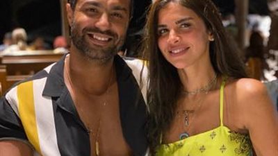 كريم فهمي يتغزل في زوجته ”دانيا البنهاوي”: قلبي