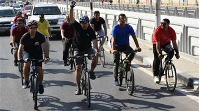 رئيس الوزراء ينظم يوم رياضي بالدراجات بالعلمين الجديدة