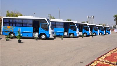 بالصور.. رئيس جامعة حلوان يشهد احتفالية التطوير الشامل لمنظومة النقل بالجامعة