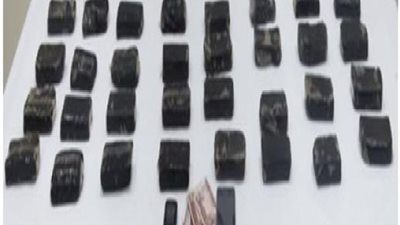 ضبط 40 طربة حشيش بحوزة أحد العناصر الإجرامية بمطروح