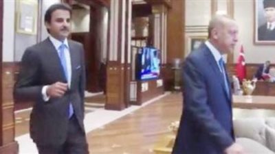 تميم باع بلاده .. أردوغان يفتتح مكتب رئاسي تركي  في قطر