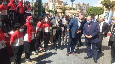 بالصور .. محافظ القاهرة يتفقد الإستعدادات لإستقبال شعلة أولمبياد الطفل المصري