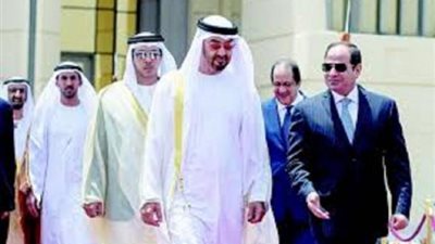 تفاصيل مباحثات السيسى مع ولى عهد أبو ظبى بشأن وقف إطلاق النار فى غزة