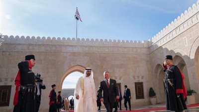 ملك الأردن يستقبل ولي عهد أبوظبي