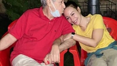 ”الباشا نورنا”.. منة شلبي تحتفل بعودة والدها من أمريكا وهذه رسالتها له