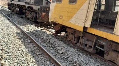 تفاصيل حادث اصطدام  جرار بقطار الطوالى بالسد العالى بأسوان