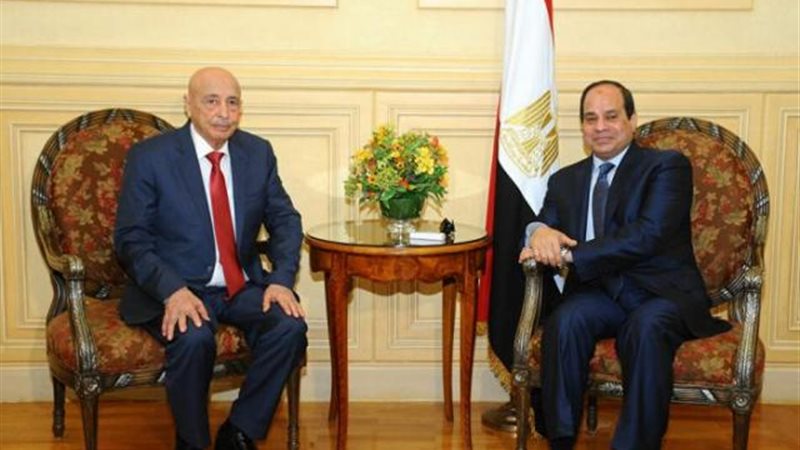 السيسى وعقيلة صالح