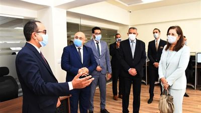 وزيرة التخطيط تفتتح المركز الوطنى للبنية المعلوماتية المكانية