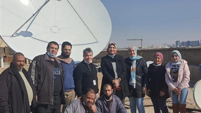 تركيب محطة استقبال بيانات الأقمار الصناعية بالهيئة القومية للاستشعار من البُعد