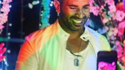 خطيبة أحمد سعد تحتفل بعيد ميلاده بطريقة مختلفة