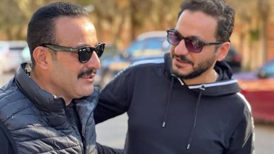 بيتر ميمى رفقة أحمد السقا من كواليس ”الاختيار 3”