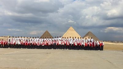 بالصور .. كورال جامعة عين شمس يمثل مصر والوطن العربي في احتفالية افتتاح أولمبياد بكين الشتوية