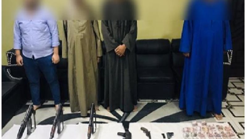 المتهمين والمضبوطات