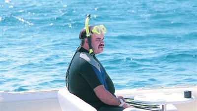 محمد عبد الرحمن يشارك جمهوره بصورة ببدلة غطس