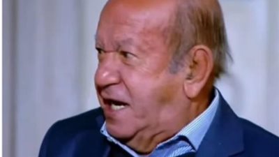 لطفى لبيب فى لقطة مؤثرة  أثناء تكريمه فى برنامج مع إدوارد