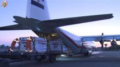 مصر ترسل طائرتين محملتين بـ19 طنا من المساعدات الطبية لشعب لبنان