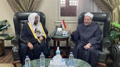 شاهد.. لقاء مفتي الجمهورية مع وزير الشئون الإسلامية السعودي