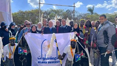 جامعة حلوان تشارك فى ختام فعاليات ملتقى الصداقة الدولى الأول بالمنصورة