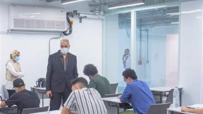 بالصور .. شاهد لجان امتحانات الفصل الدراسي الأول بالجامعة المصرية اليابانية
