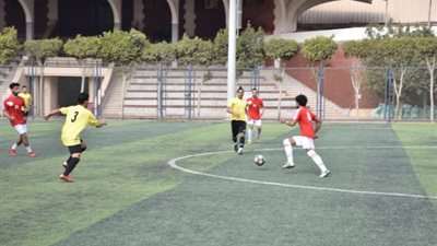 التعادل السلبى لفريقي عين شمس و الفيوم فى كرة القدم الخماسية بدورة الجامعات المصرية ال 49