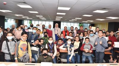 بالصور .. شاهد فعاليات جامعة الطفل في مركز الابتكار وريادة الاعمال بعين شمس