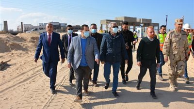 بالصور .. تعرف على تطورات العمل بإنشاءات جامعة شرق بورسعيد الأهلية