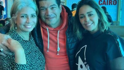 سوسن بدر برفقة باسم سمرة فى أحدث  ظهور لها